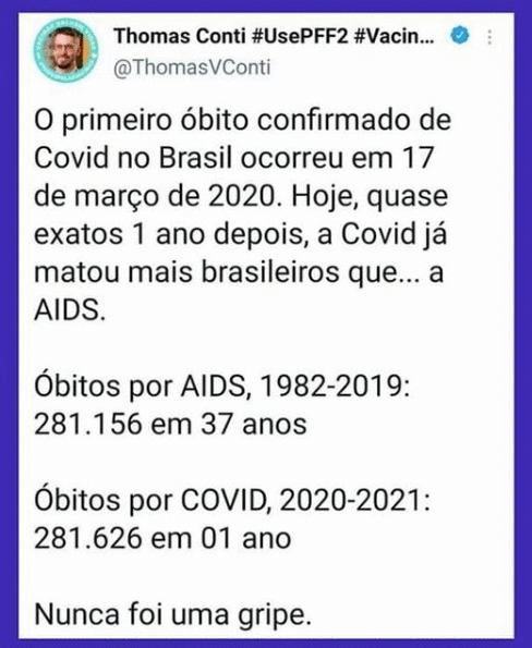 AIDS e Covid, camisinhas e máscaras: uma reflexão válida